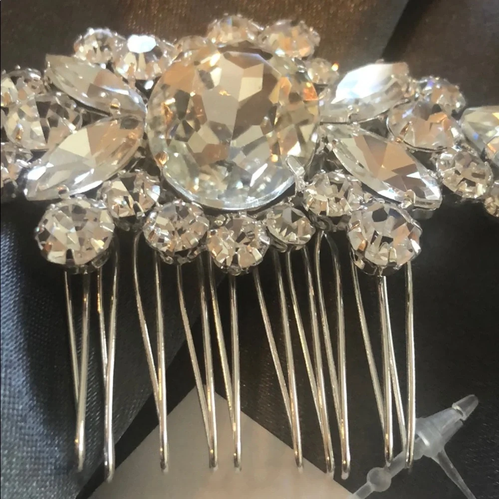 BRIDAL HAIR CLIP COMB | GORGEOUS RHINESTONE BRIDAL HAIR CLIP - Wedding PROM